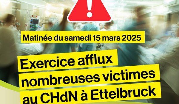 Exercice de grande ampleur “afflux de nombreuses victimes” – 15/03/2025